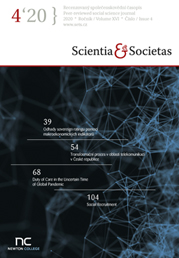 					Náhled Vol 16 No 4 (2020): Scientia et Societas - 4 * XVI * 2020
				