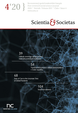 					View Vol. 16 No. 4 (2020): Scientia et Societas - 4 * XVI * 2020
				